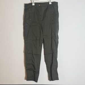 Chico's Dark Olive Cargo Pants